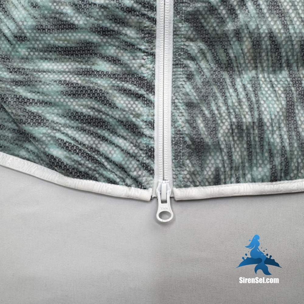 1149 NWT Nike Tech Hyperfuse Hooded Vest - Size M – Light Aqua Grey - Picture 10 of 16